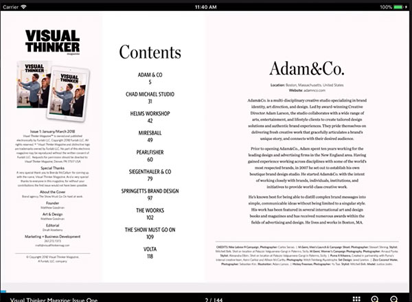 digital magazine on ipad